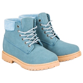 Original Walkman Shoes Plave kožne čizme plava 1