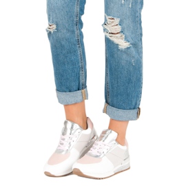 Betler Pastelne sportske cipele bijela siva ružičasta 1