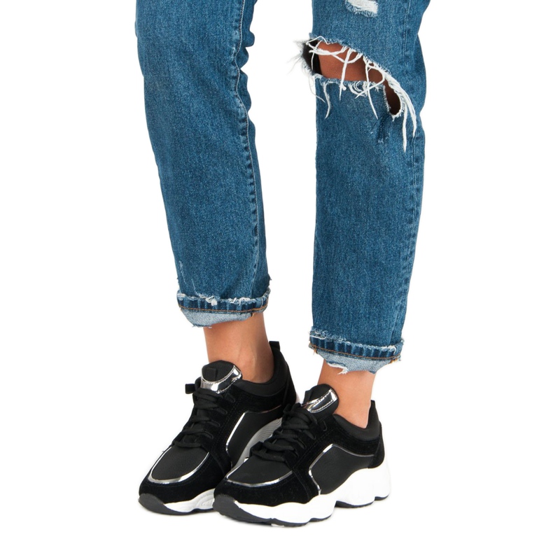 VICES Suede sportske cipele crna 1