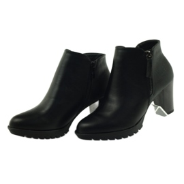 M.Daszyński Čizme na stupu crne 1708 crna 5