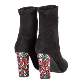 Vices Elegantne čizme od antilopa crna 1