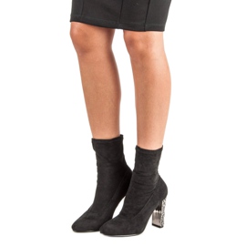 Vices Elegantne čizme od antilopa crna 1