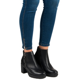 Anesia Paris Crne gležnjače na postu crno 1