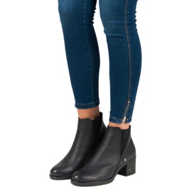 Čizme Chelsea Čizme na petu VINCEZA crno 1