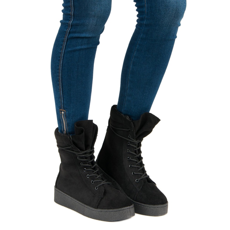 Bello Star Zimske čizme od antilopa crna 1