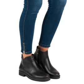 Niske čizme na VINCEZA patentnom zatvaraču crna 1