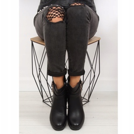 Crne HY-54 Crne čizme s debelim potplatima crna 1