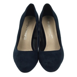 Sergio Leone Tamnoplave pumpe od antilopa PB200 tamnoplava 3