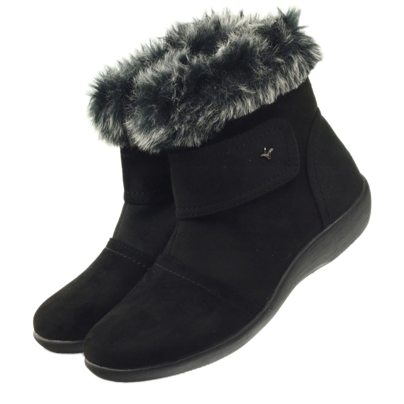Aloeloe Ženske crne čizme vrlo ugodne crno 3