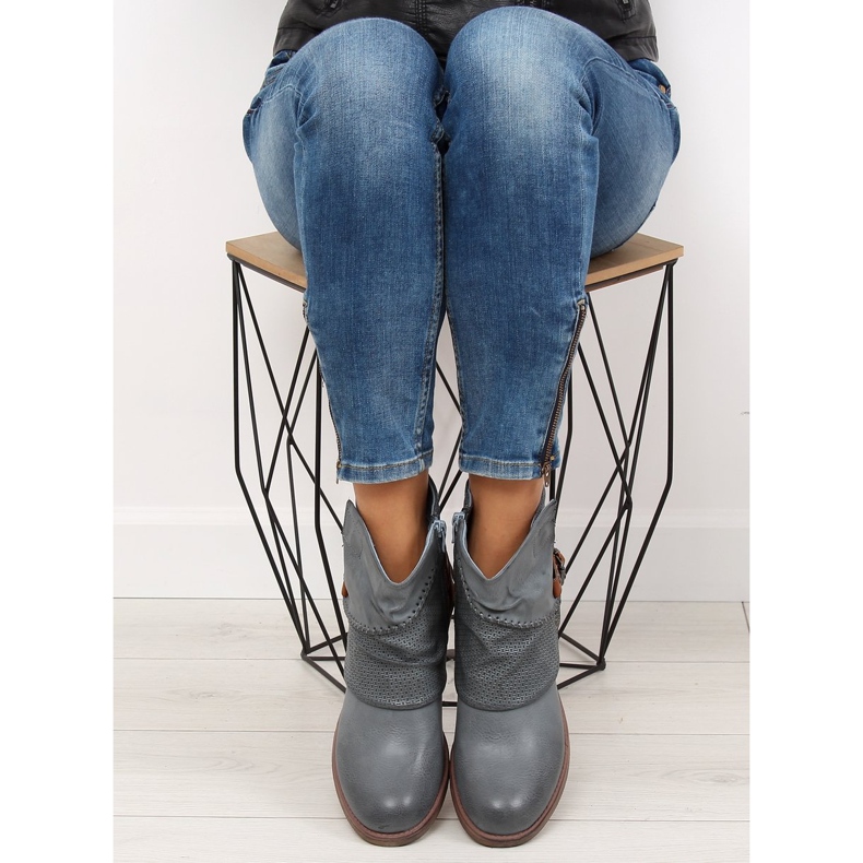 Plave ženske plave čizme 640-PA Plave plava 1