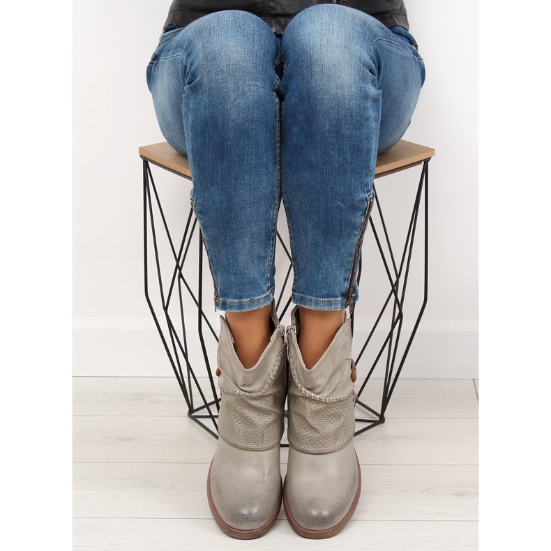 Siva Siva ženska čizma 640-PA Siva 1