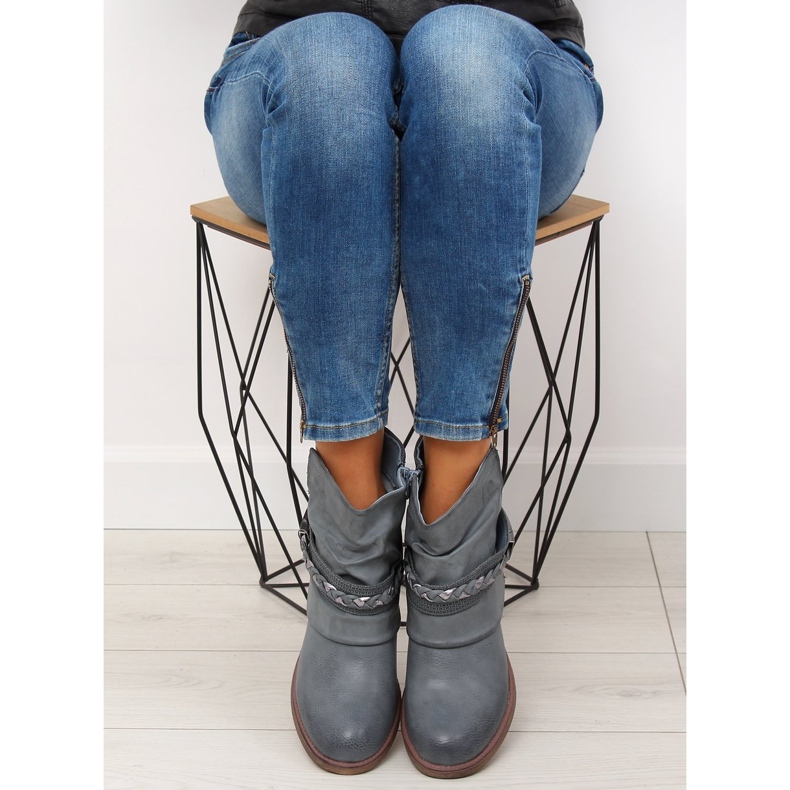 Plave ženske plave čizme 815-PA Plave plava 1