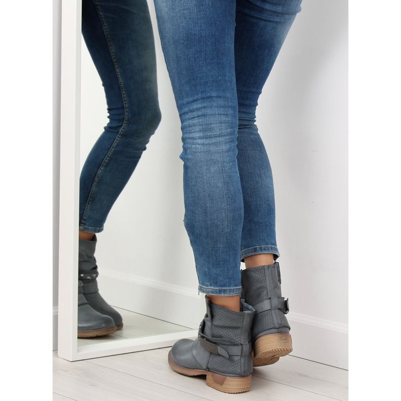 Plave ženske plave čizme 815-PA Plave plava 2