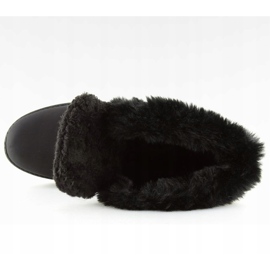 Crne izolirane drvene čizme BL137P Crne crna 1