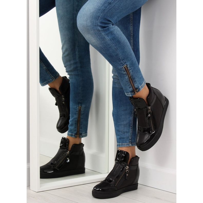 Crne ženske tenisice R24-6 Crne crno 2