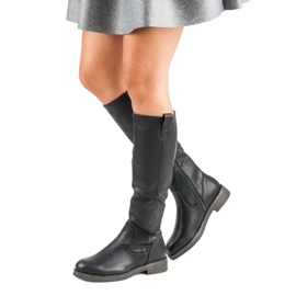 Super Me Ležerne ženske čizme crna 1