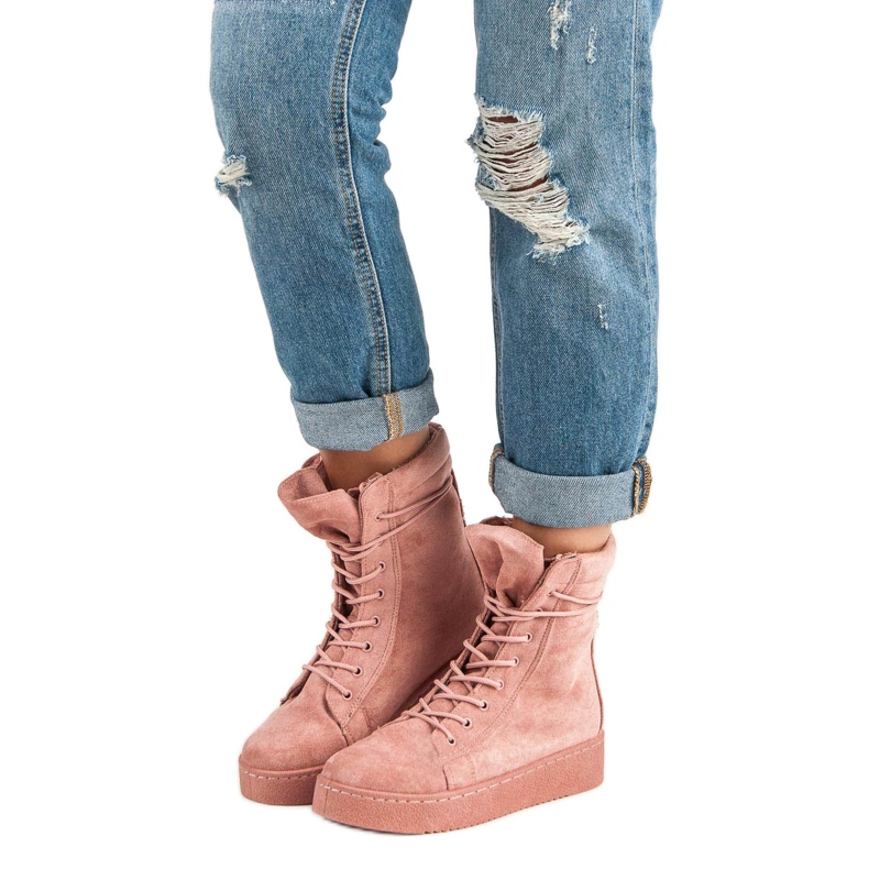 Bello Star Zimske čizme od antilopa ružičasta 1