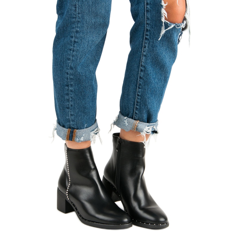 Seastar Klasične čizme s visokim potpeticama crno 1