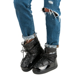 Modne crne čizme za snijeg crna 1