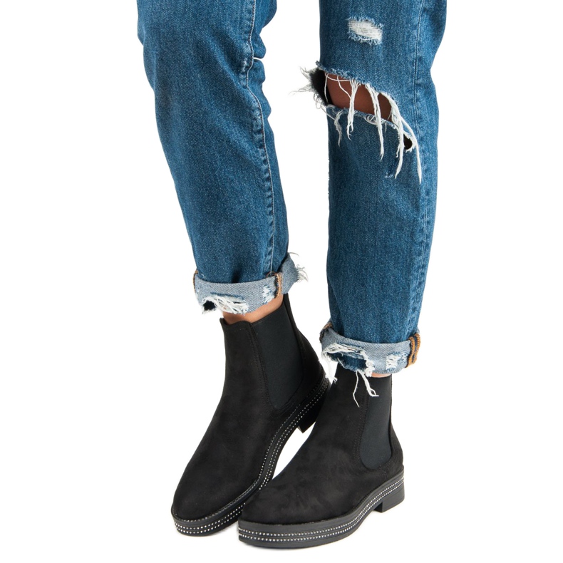 Seastar Ženske crne čizme crno 1