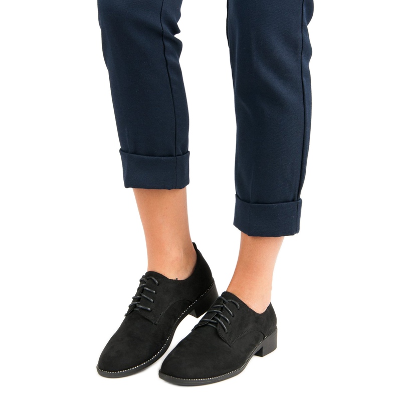 Seastar Crne cipele na vezanje crno 1