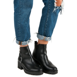 Seastar Udobne crne čizme crna 1