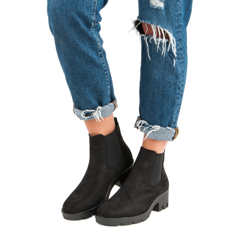 Seastar Čizme od antilopa Jodhpur crna 1