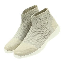 American Club Američke sportske ženske cipele 17044 bež srebro žuta boja 3