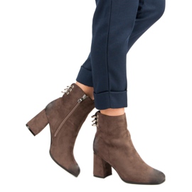 Elegantne čizme na VINCEZA postu smeđa 1