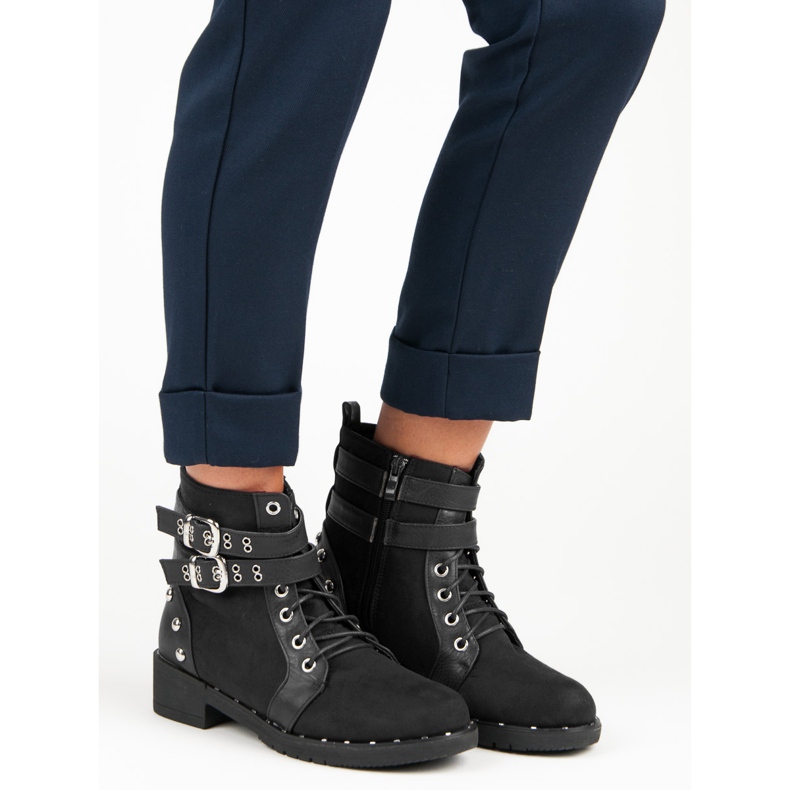 Clowse Modne čizme za rad crna 1