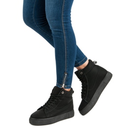 SDS Crne sportske gležnjače crno 1