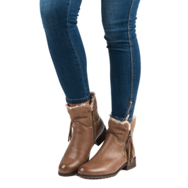 Forever Folie Tople ženske čizme smeđa 1