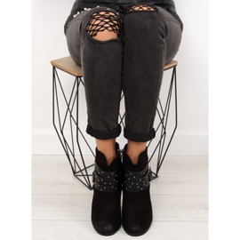 Čizme na stabilnoj peti crne G-36 crne crna 1