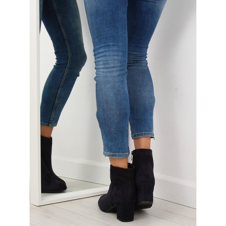 Tamnoplave čizme s visokim potpeticama F780 plave tamnoplava 1