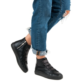 Crne tenisice iznad gležnja crno 2