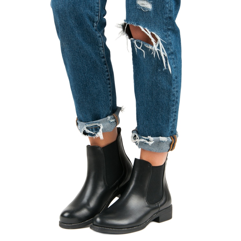 Bestelle Crne čizme Chelsea crna 1