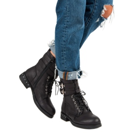 Super Me Udobne čizme crno 2