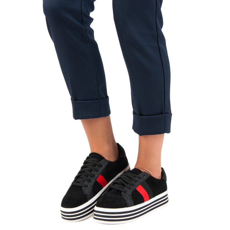 Tenisice na platformi VICES crno 1