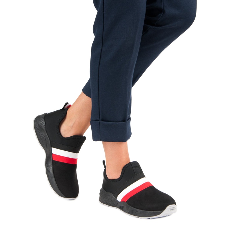 Crne slip-on tenisice crna 2