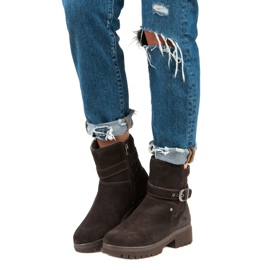 Tople kožne čizme smeđa 1