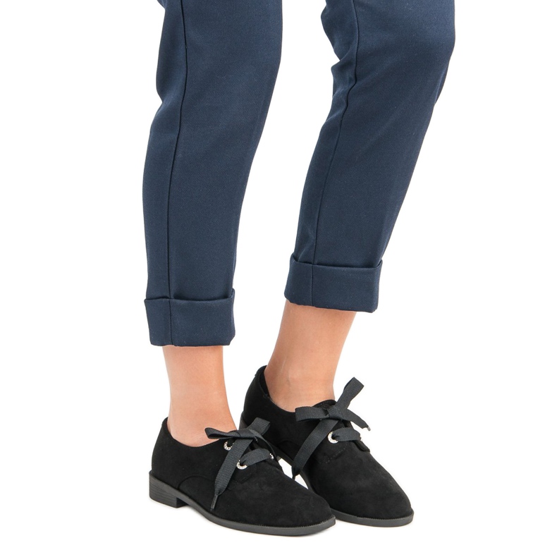 Crne zavezane cipele VICES crna 1