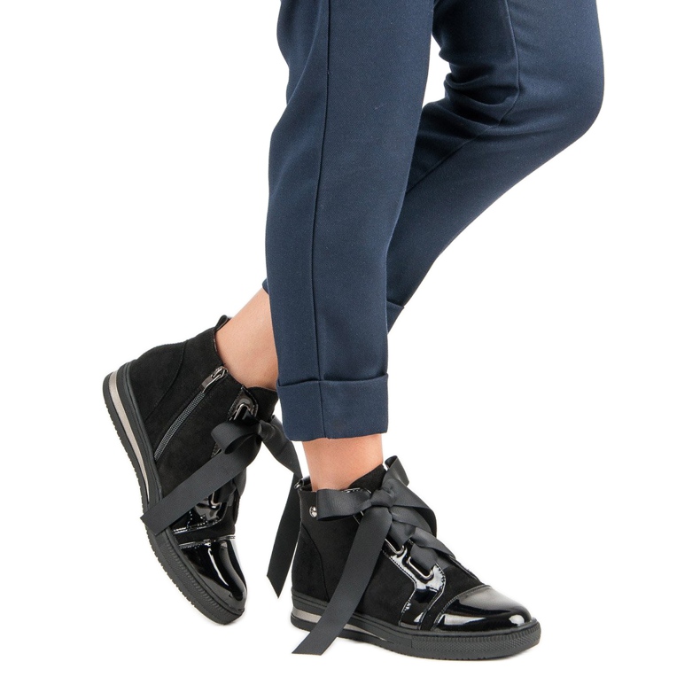 Filippo Elegantne tenisice iznad gležnja crno 2