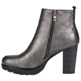 Filippo Grafitne čizme na postu siva 1