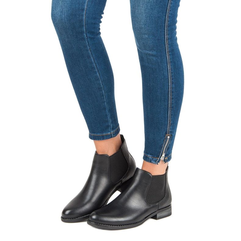 Niske čizme Jodhpur čizme crno 1