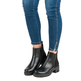 Lucky Shoes Udobne jesenske čizme crna 1