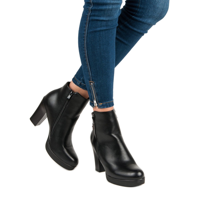 Klasične čizme na vinceza stupu crno 2