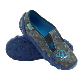 Befado dječje cipele papuče 290y163 plava siva 3