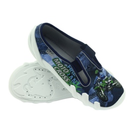 Befado dječje cipele papuče 290y170 plava zelena mornarsko plava 6