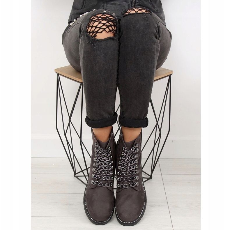 Radne čizme u sivim bojama 061-27-1 Siva 2