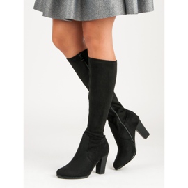 Čizme od antilopa na postu crna 1